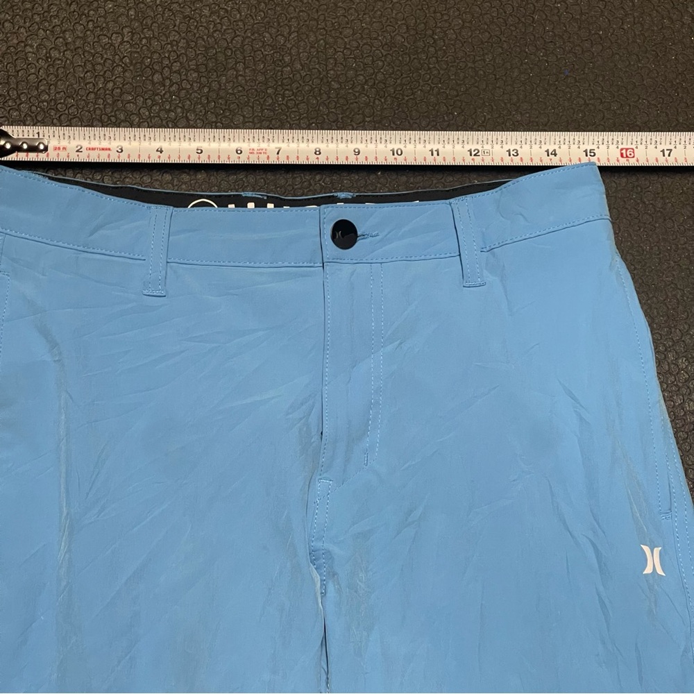 Hurley Blue Hybrid Shorts Lightweight Casual Wear - Picture 3 of 9
